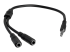 StarTech.com 4 Position to 2x 3 Position 3.5mm Headset Splitter Adapter - Vänster vinkel