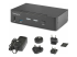 StarTech.com 2-Port DisplayPort KVM Switch, 8K 60Hz / 4K 144Hz, Single Display, DP 1.4, 2x USB 3.0 Ports, 4x USB 2.0 HID Ports, Push-Button & Hotkey Switching, TAA Compliant - Höger vinkel