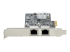 StarTech.com 2-Port 2.5Gbps NBASE-T PCIe Network Card, Intel I225-V, Dual-Port Computer Network Card, Multi-Gigabit NIC, PCI Express Server LAN Card, Desktop Ethernet Interface - Vänster sida