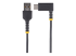 StarTech.com 6ft (2m) USB A to C Charging Cable Right Angle, Heavy Duty Fast Charge USB-C Cable, USB 2.0 A to Type-C, Durable and Rugged Aramid Fiber, 3A, S20/iPad/Pixel - Framsidan