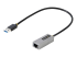 StarTech.com USB till Ethernet-adapter, USB 3.0 till 10/100/1000 Gigabit Ethernet LAN-omvandlare för bärbara datorer, 30 cm ansluten kabel, USB till RJ45-adapter, NIC-adapter, USB-nätverksadapter - Höger vinkel