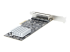 StarTech.com 4-Port 2.5Gbps NBASE-T PCIe Network Card, Intel I225-V Chip, Quad Port Computer Network Card, Multi-Gigabit NIC, PCI Express Server LAN Card, Desktop Ethernet Interface Card, PCI Express 2.0 (PR42GI-NETWORK-CARD) - Höger vinkel