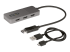 StarTech.com 3-Port MST Hub, DisplayPort to Triple HDMI Monitors, 4K 60Hz, DP 1.4 Multi-Monitor Video Adapter with 1ft (30cm) Built-in Cable, USB Powered, Windows Only - Vänster vinkel