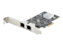 StarTech.com 2-Port 2.5Gbps NBASE-T PCIe Network Card, Intel I225-V, Dual-Port Computer Network Card, Multi-Gigabit NIC, PCI Express Server LAN Card, Desktop Ethernet Interface - Vänster vinkel