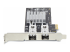 StarTech.com 2-Port GbE SFP Network Card, PCIe 2.0 x1, Intel I350-AM2 2x 1GbE Controller, 1000BASE Copper/Fiber Optic, Dual-Port Gigabit Ethernet NIC, Desktop/Server Backplanes - Vänster sida